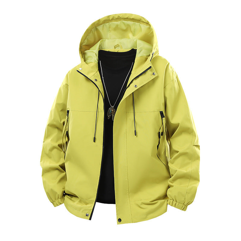Herren technische Outdoor-Jacke mit atmungsaktiver Membran und multifunktionalen Taschen R&B