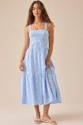 Damen Maxikleid mit gesticktem Design und luftiger Passform R&B