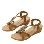 Damen Wedge-Sandalen mit eleganten Verzierungen R&B