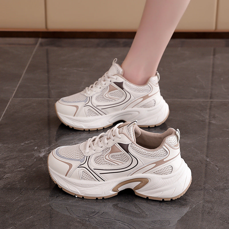 Damen Sportliche Sneakers mit stoßdämpfendem Obermaterial und atmungsaktiver Mesh-Oberfläche R&B