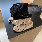 Damen Ballerinas mit floralem Stickdesign und flexiblem Komfort R&B