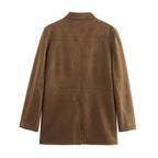 Damen Elegante SuedR&Blazerjacke R&B