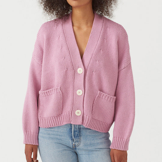 Damen Strickjacke mit praktischen Taschen R&B