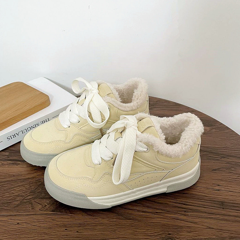 Damen Sneakers mit kuscheligem Innenfutter und rutschfester Sohle