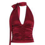 Damen Haltertop mit raffinierten Drapierungen R&B