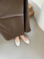 Damen Ballerinas mit dekorativem Schleifen-Design und bequemem Fußbett EB