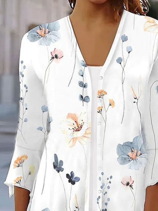 Damen Bluse mit floralen Mustern R&B