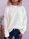 Damen wärmender Strickpullover mit lässigem Schnitt und strukturiertem Design R&B