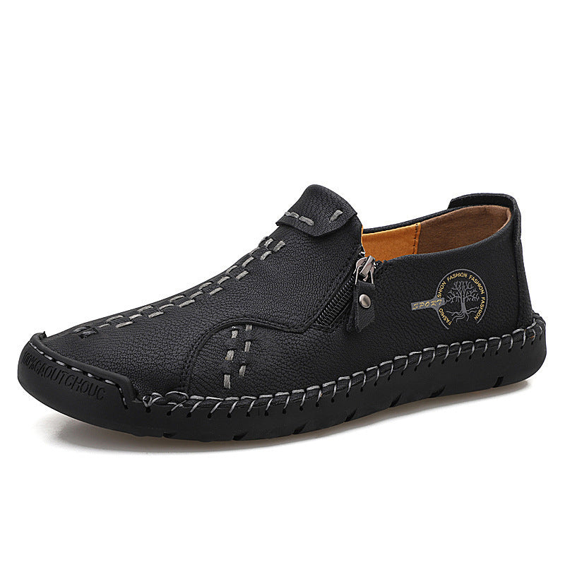 Herren lässige Leder Slipper R&B