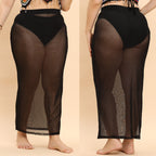 Damen transparente Strandlänge Sarong R&B