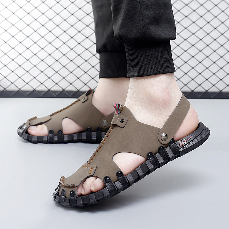 Damen freizeitorientierte Sandalen mit rutschfester Sohle und verstellbarem Riemen R&B