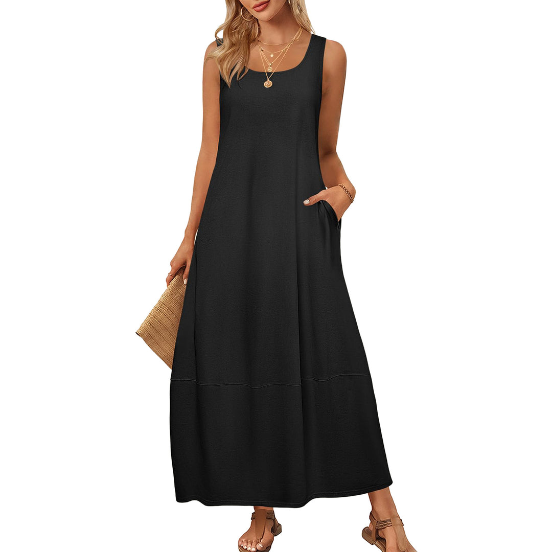 Damen Maxikleid im entspannten Schnitt mit praktischen Taschen R&B