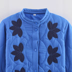 Damen Steppjacke mit floralem Design R&B