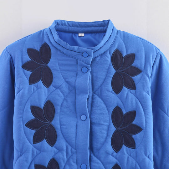 Damen Steppjacke mit floralem Design R&B