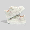 Damen Sportliche Sneakers mit verspieltem Sternen-Motiv und atmungsaktiver Oberflächenstruktur