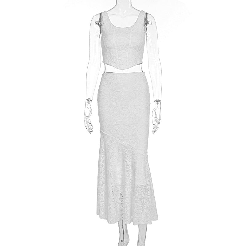 Damen Spitzenkleid im eleganten Maxistil R&B