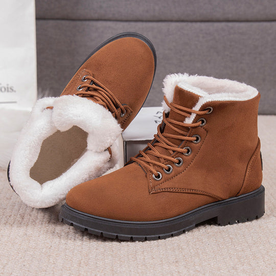 Damen Warmgefütterte Winterstiefel mit rutschfester Profilsohle R&B