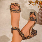 Damen High Heel Sandalen mit Herzschnalle und Blockabsatz R&B
