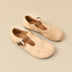 Damen Mokassins mit modischem Riemen und bequemer Sohle R&B
