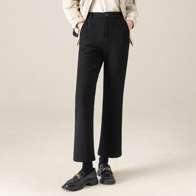 Damen Flared Stoffhose High Waist mit elegantem Schnitt
