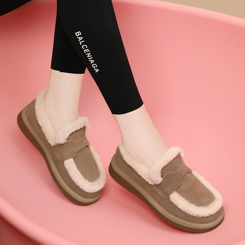 Damen warme Hausschuhe mit weichem Futter R&B