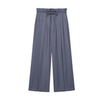 Damen weit geschnittene Palazzo-Hose mit elastischem Bund R&B