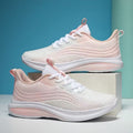 Damen Leichte Fitness-Sneaker mit atmungsaktiver Strick-Oberfläche und stoßdämpfender Sohle R&B