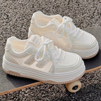 Damen Sportliche Sneakers mit atmungsaktiver Netzstruktur und stoßdämpfender Sohle R&B