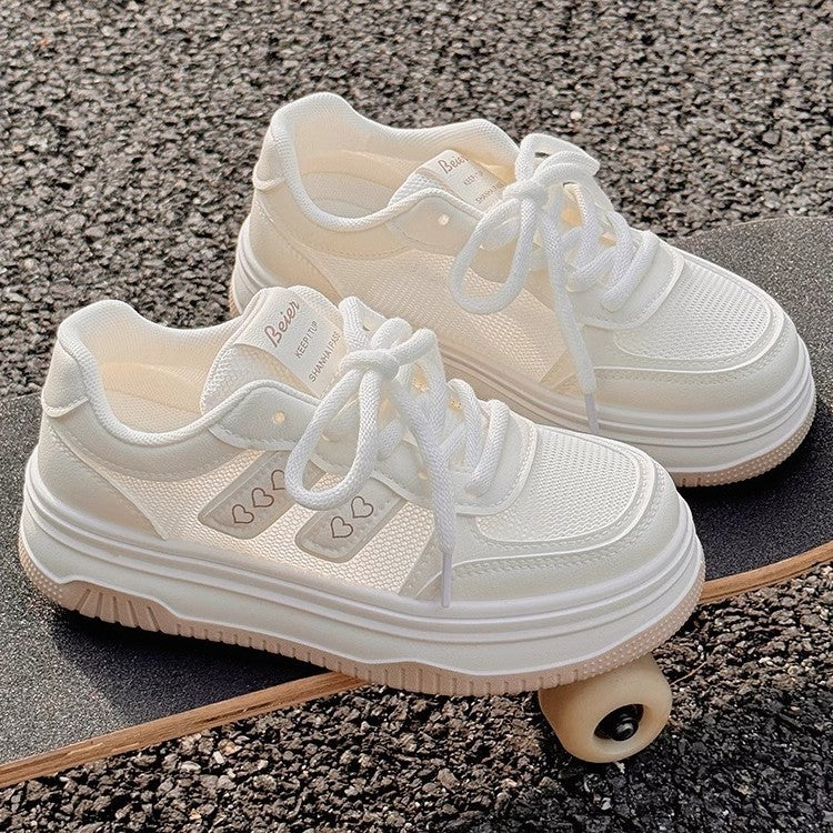Damen Sportliche Sneakers mit atmungsaktiver Netzstruktur und stoßdämpfender Sohle R&B