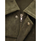 Damen modische Oversize-Jacke mit verstecktem Bund und Schulterdetails R&B