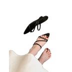 Damen elegante Slingback Sandalen mit feinen Riemchen R&B