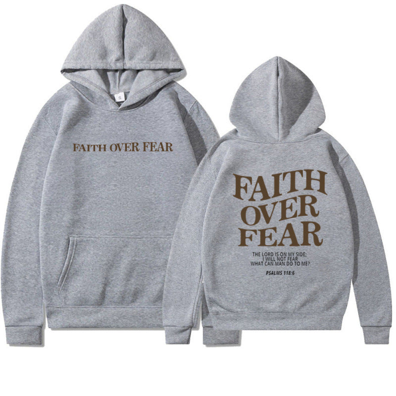 Damen Kapuzenpullover mit inspirierendem Schriftzug und hochwertiger Baumwolle R&B