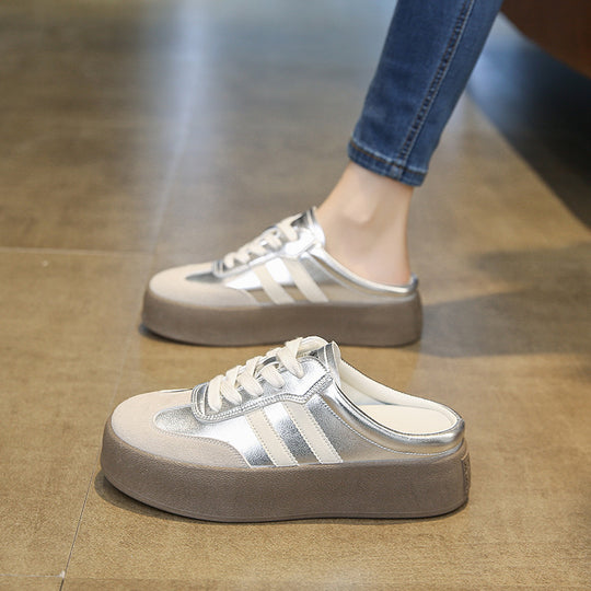 Damen Sportliche Plateauschuhe mit elastischem Einstieg und rutschfester Sohle R&B