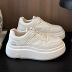 Damen Sneakers mit dicker Plateau-Sohle und modischem Obermaterial R&B
