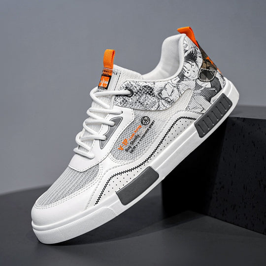 Damen Sportliche Sneakers mit grafischen Akzenten und atmungsaktivem Obermaterial R&B