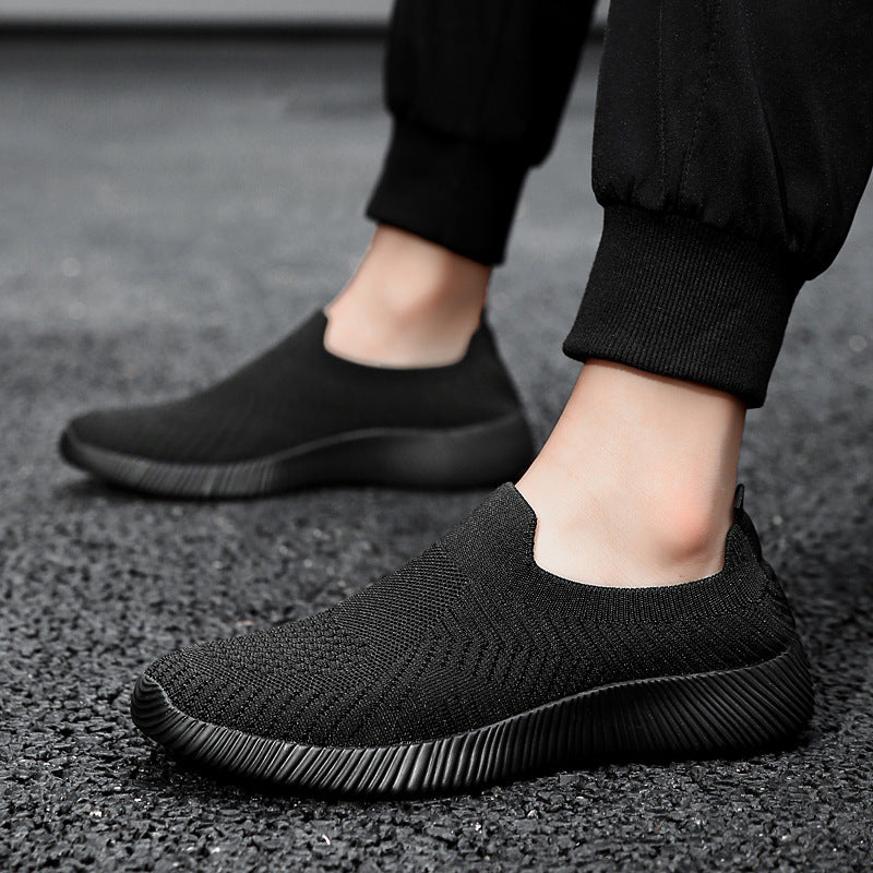 Damen Atembare Slip-On Sneakers mit elastischem Obermaterial