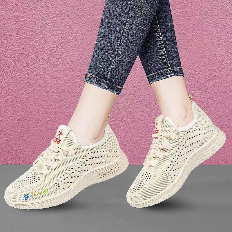 Damen Atmungsaktive Freizeitsneaker mit elastischen Einsätzen R&B