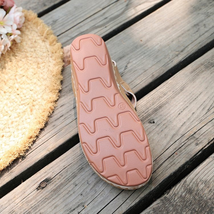 Damen Komfortable und luftige Sandalen mit geflochtenem Riemendesign R&B