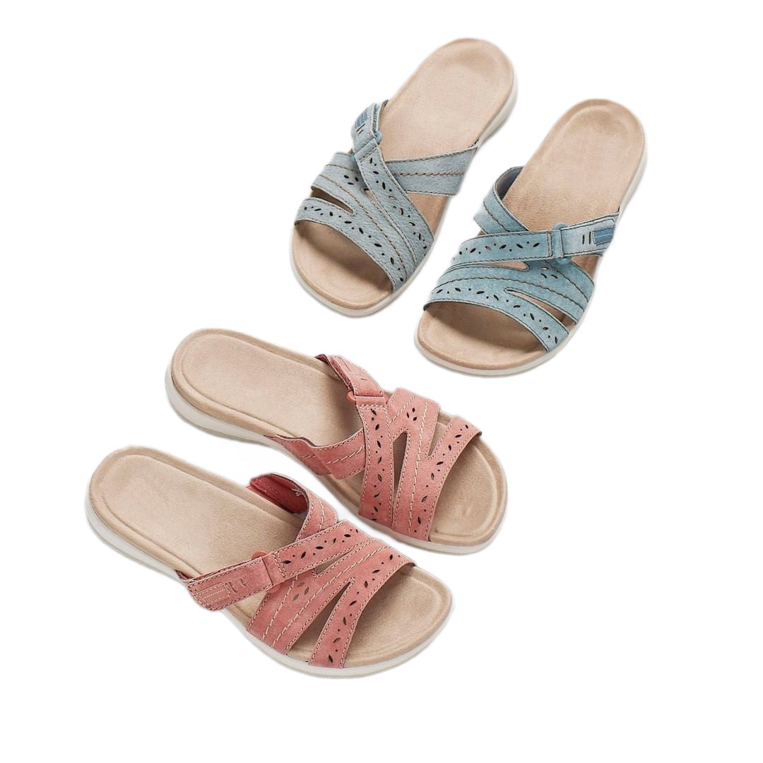 Damen Komfortable Sandalen mit verstellbarem Riemen und luftiger Schnittführung R&B