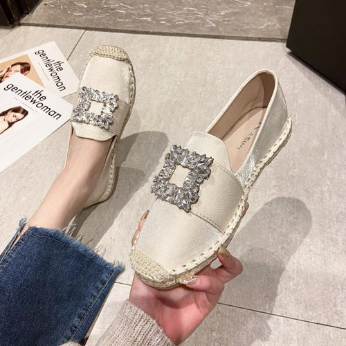 Damen Espadrilles mit glitzernden Applikationen und komfortablem Fußbett R&B