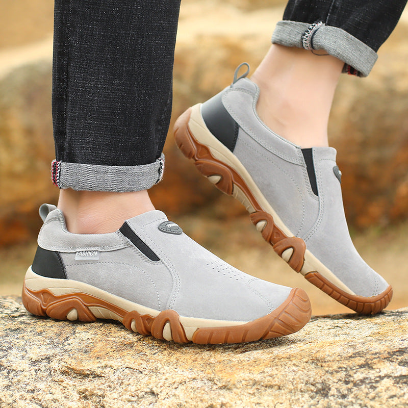 Damen bequeme Slip-On Sneakers mit atmungsaktiver Oberfläche R&B