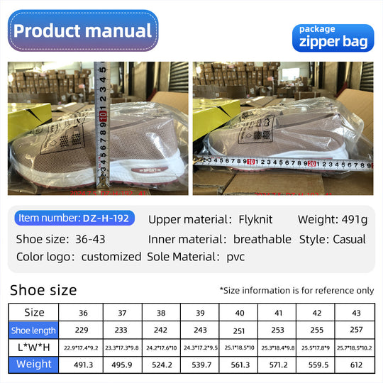 Damen Sportliche Slip-On Sneakers mit atmungsaktiver Strickoberfläche R&B