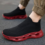 Damen Hochentwickelte Sportliche Sneakers mit elastischem Strickoberteil und dämpfender Sohle R&B