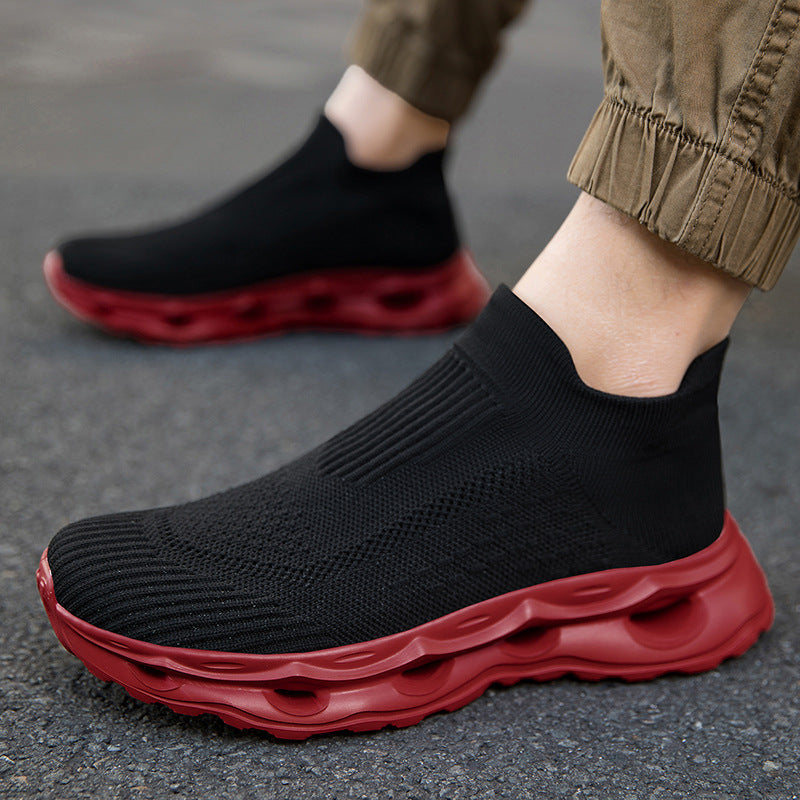 Damen Hochentwickelte Sportliche Sneakers mit elastischem Strickoberteil und dämpfender Sohle R&B