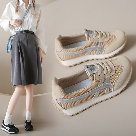 Damen Sportliche Sneakers mit luftdurchlässiger Mesh-Oberfläche und flexibler Dämpfung R&B