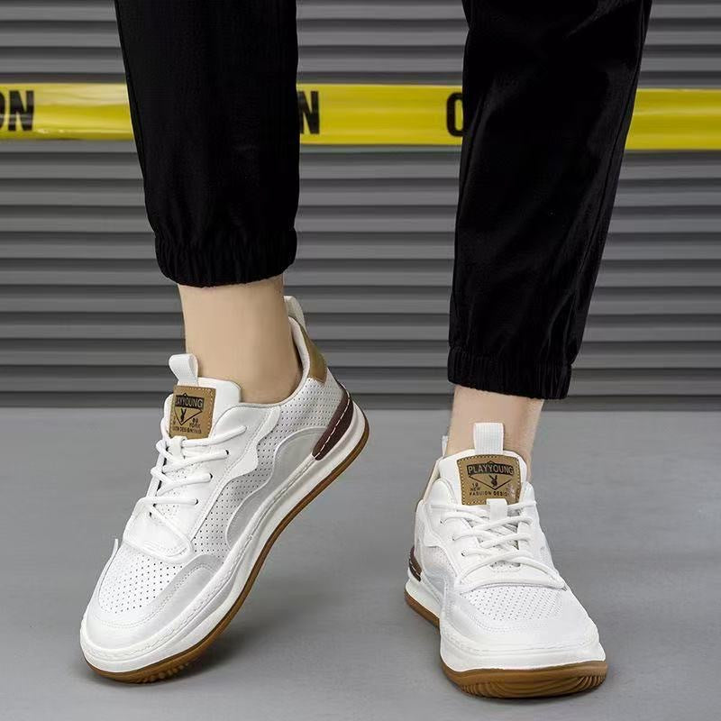Herren Sportliche Freizeitschuhe aus atmungsaktivem Leder mit gepolsterter Sohle R&B