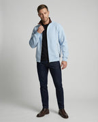 Minimalistischer Unisex Cardigan 430g Baumwolle mit Doppel-Reißverschluss