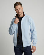Minimalistischer Unisex Cardigan 430g Baumwolle mit Doppel-Reißverschluss