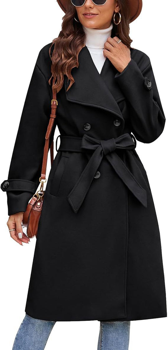 Damen Eleganter und bequemer Langmantel R&B