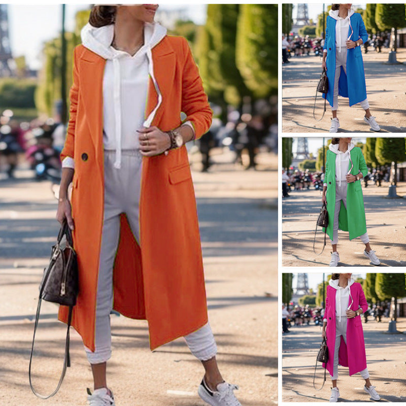 Damen eleganter Longblazer R&B